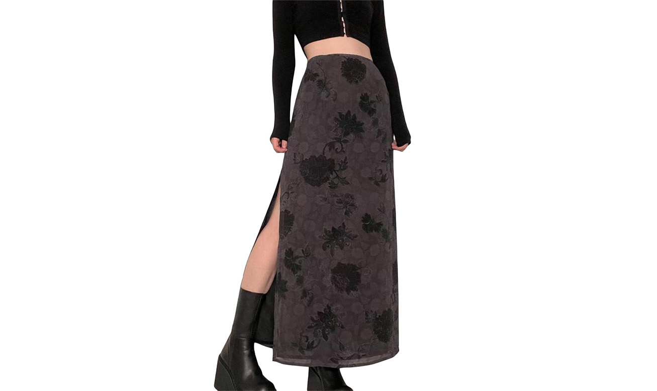 Verkenning van elegantie en retro: De veelzijdige charme van de Miolasay Women Y2K Fairy Grunge Midi Skirts